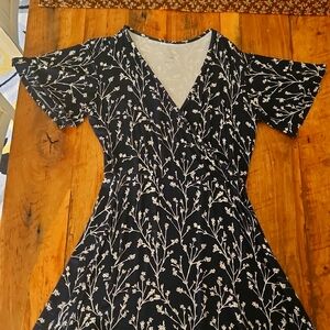 Hawthorn navy and white spring dress